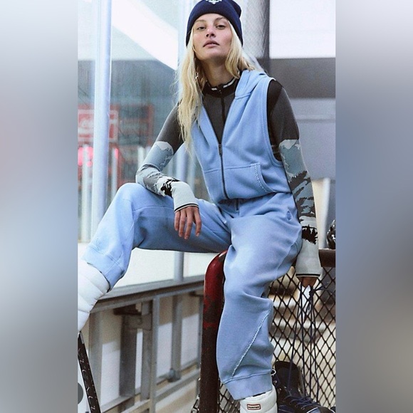 FP Movement by Free People Pants - FREE PEOPLE FP Movement Blue Jumpsuit NWT